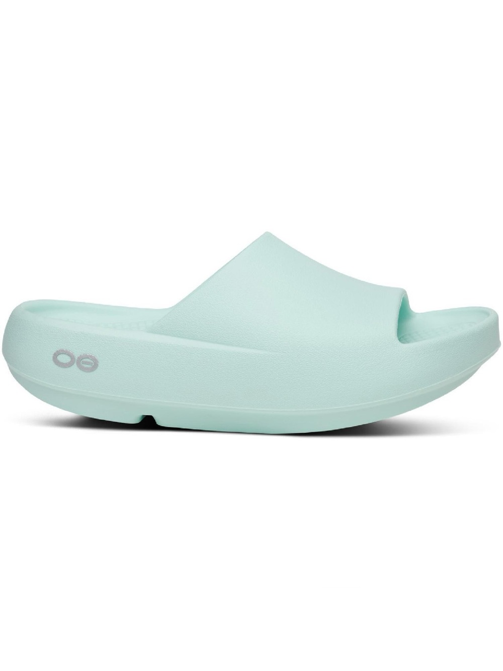 Oofos OOahh Slide+ Slides Sandal Mint Green Platform Womens Size 9 NEW